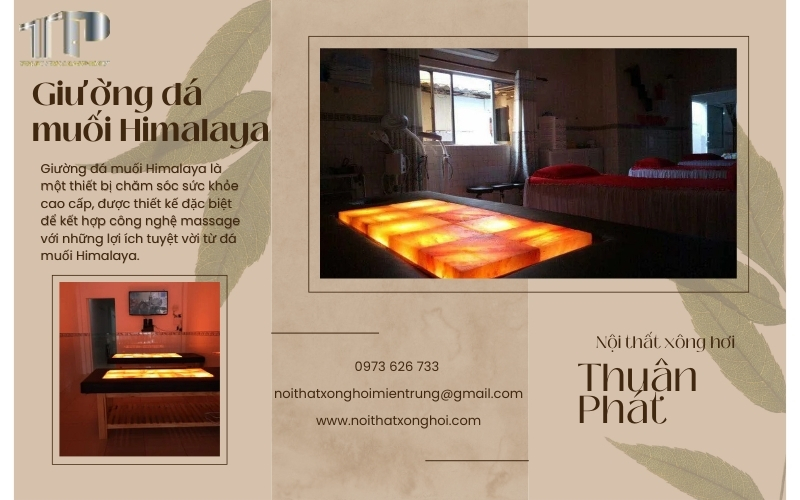 Giường đá muối Himalaya