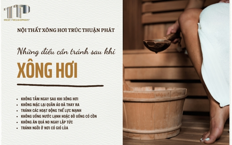 Sau khi xông hơi nên làm gì