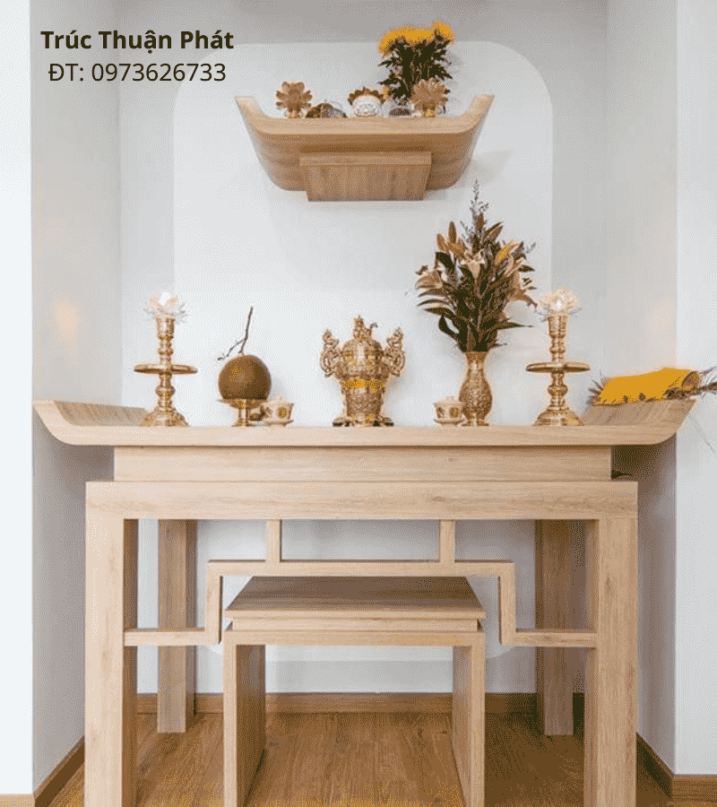 mẫu phòng thờ hiện đại