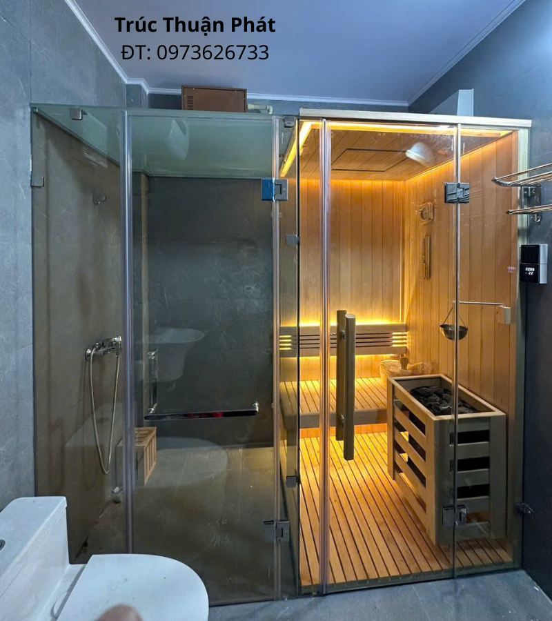 phòng xông hơi khô ướt kếp hợp