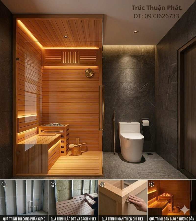 lắp phòng xông hơi